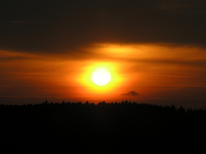 Fotka: Večer končil přakrásným západem slunce...