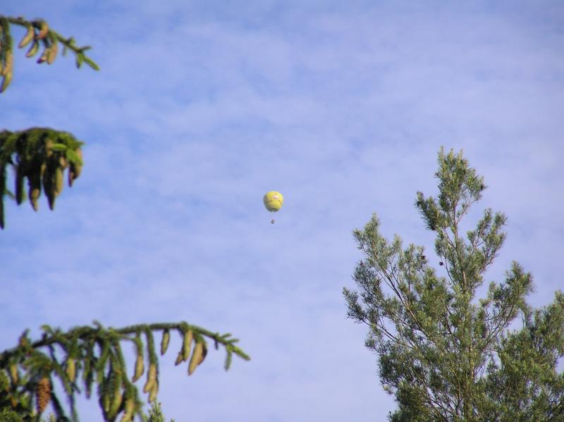 Fotka: Nad Borůvkou přelétl balón